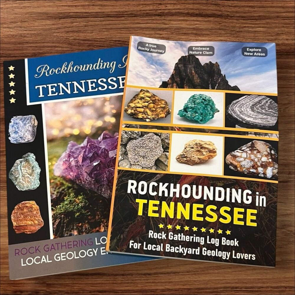 Rockhounding in Tennessee Rock & Mineral Gathering Log Books 2 Book Lot